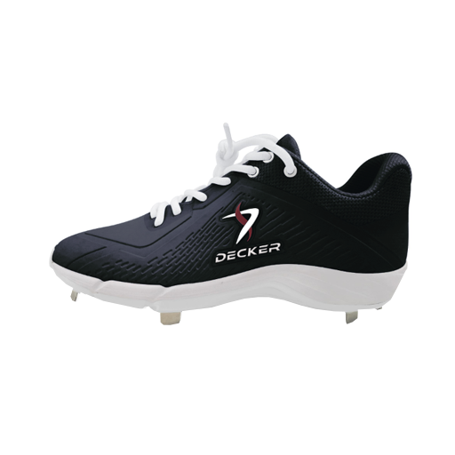 [DSH-MCLT-BLK-8.5] Aero Metal Baseball/Softball Cleats (Black, 8.5)