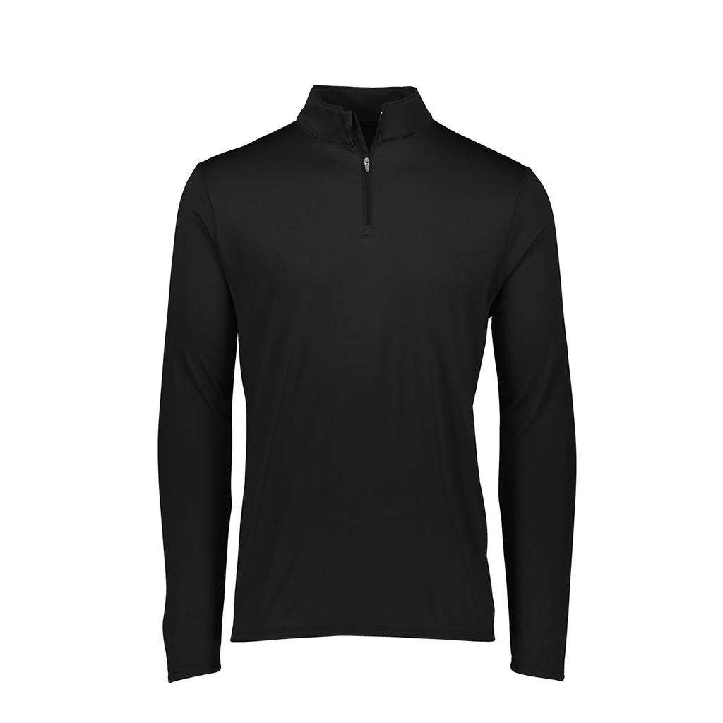 [FTLQFLBK-AS-LOGO1] Decker Men's Flex-Lite 1/4 Zip Shirt (Black, Adult S, Logo 1)