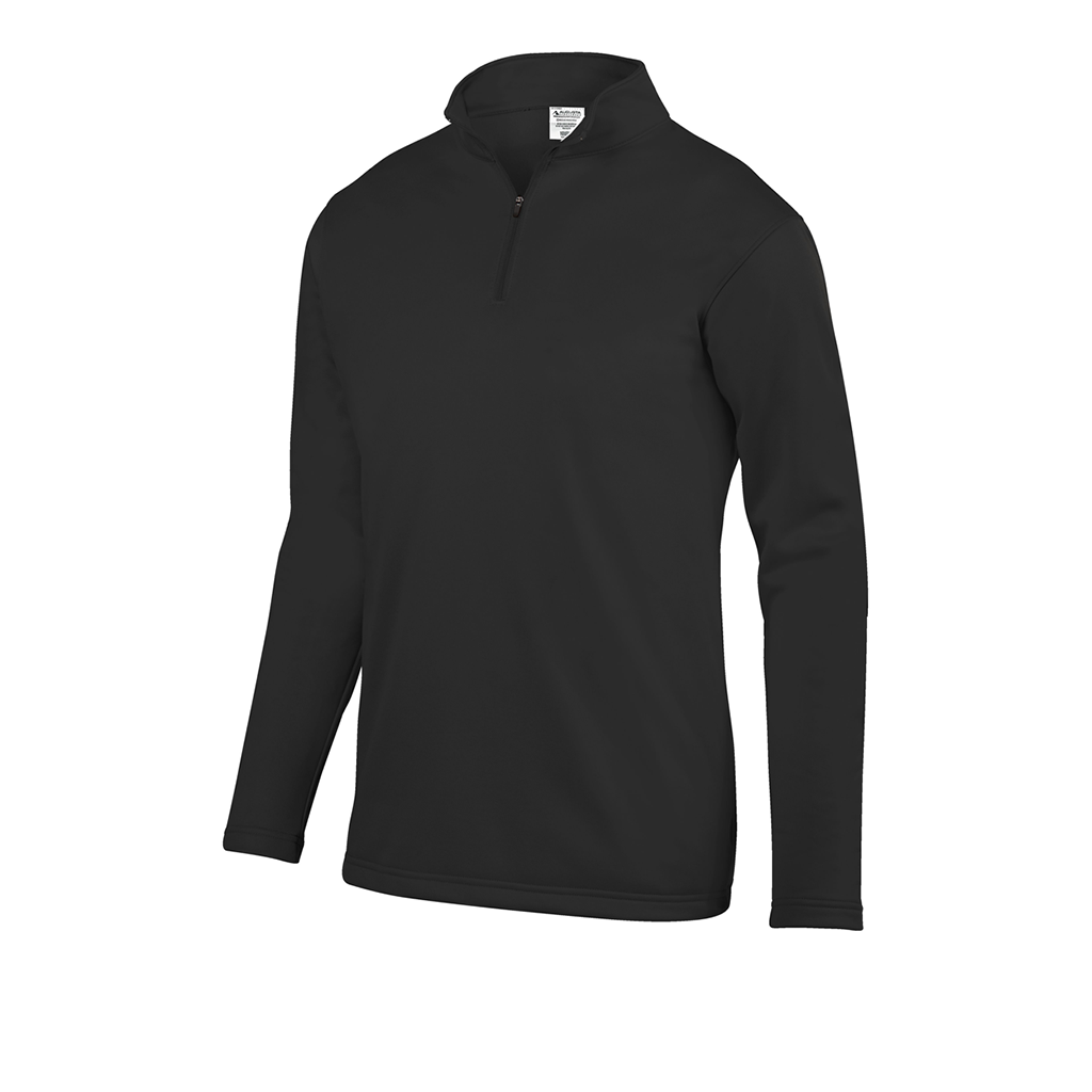 [FOLQFF-BLK-YS-LOGO1] Decker Youth FlexFleece 1/4 Zip (Black, Youth S)